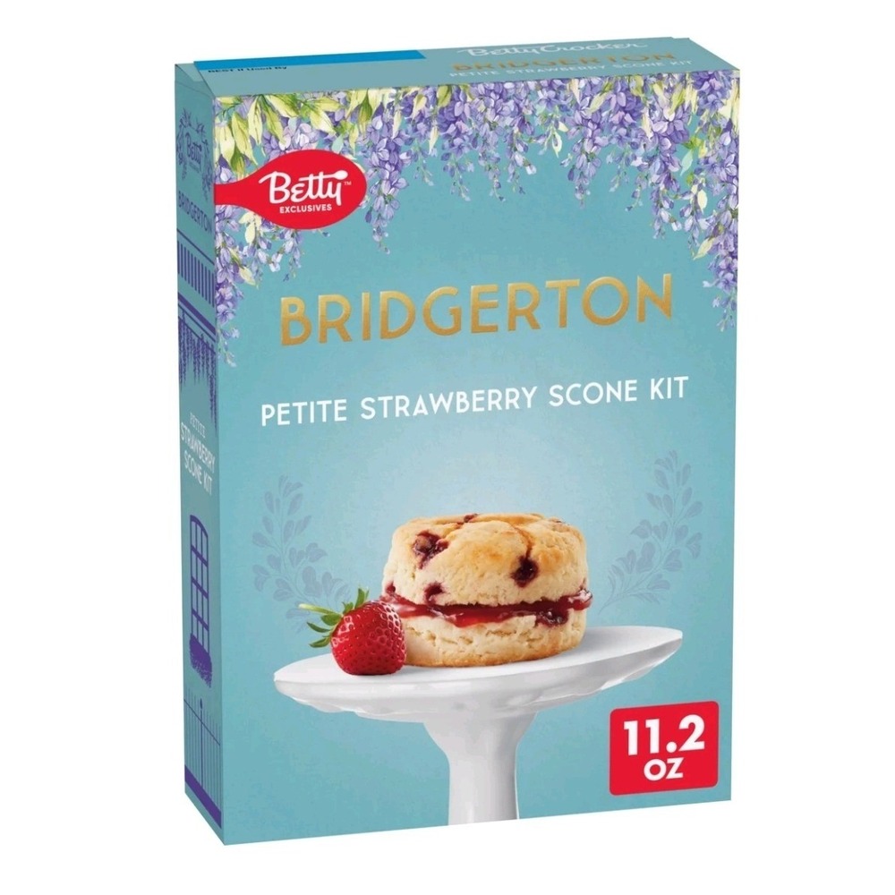 Betty Crocker Bridgerton Petite Strawberry Scone Kit 11.2oz Limited Edition